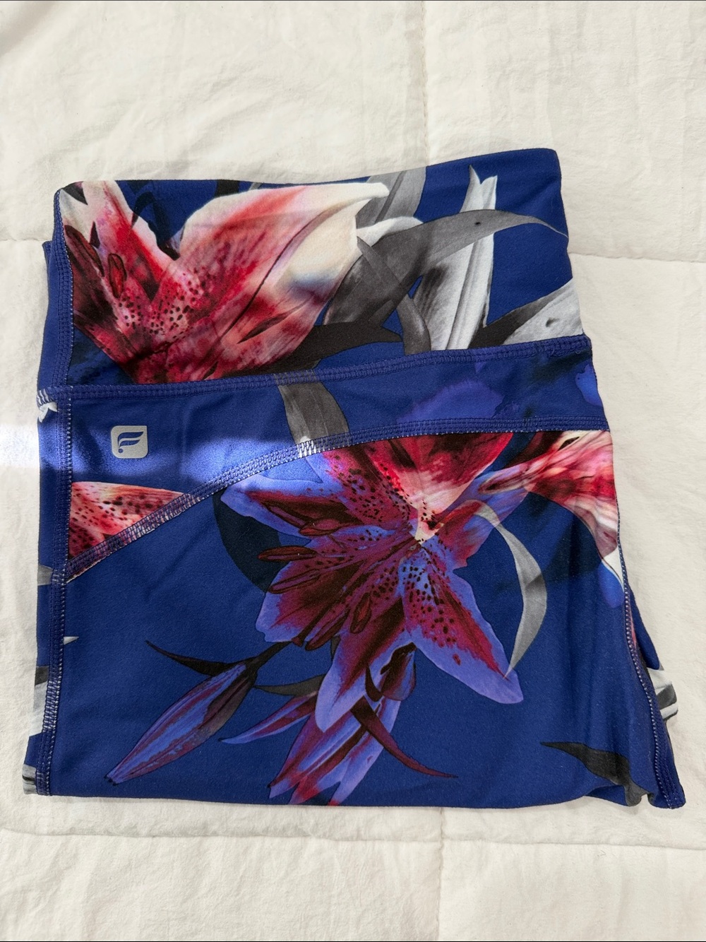 Fabletics Blue Floral Leggings